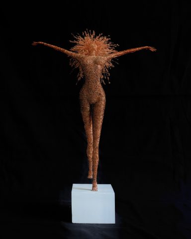 Copper wire sculpture