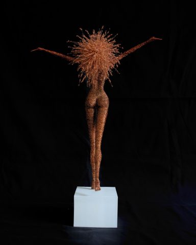 Copper wire sculpture