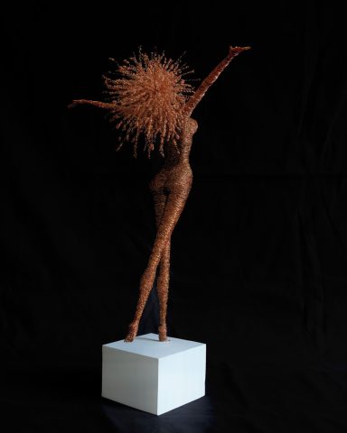 Copper wire sculpture