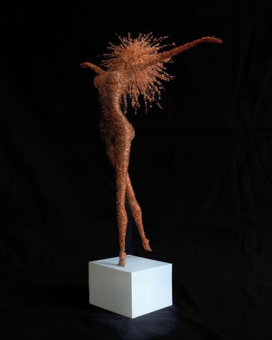 Copper wire sculpture