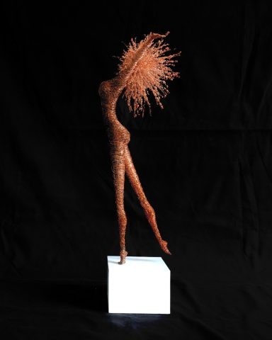 Copper wire sculpture
